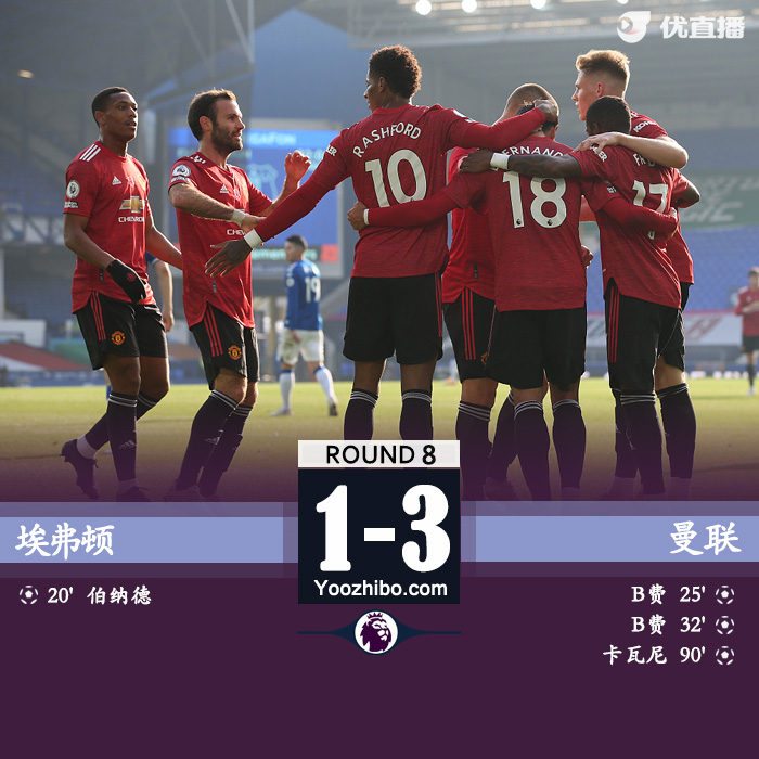 <a href=/football/manlian/ target=_blank class=infotextkey>曼联</a>3-1埃弗顿 